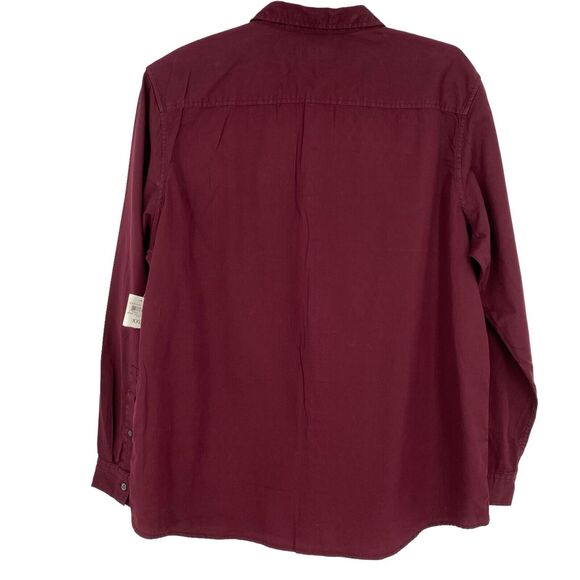 INC International Concepts Mens Maroon Long Sleeve Button Up Shirt Sz 2XL - Picture 4 of 6